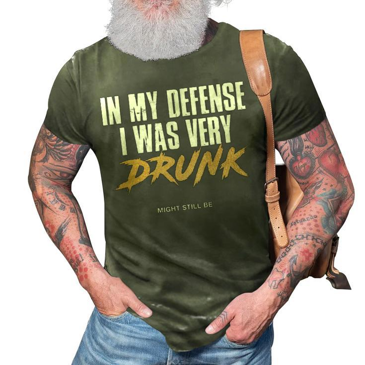 I Was Drunk 3D Print Casual Tshirt