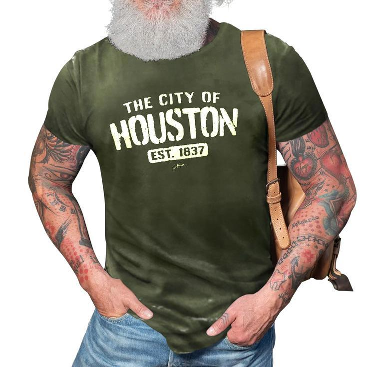 Jcombs Houston Texas Lone Star State 3D Print Casual Tshirt