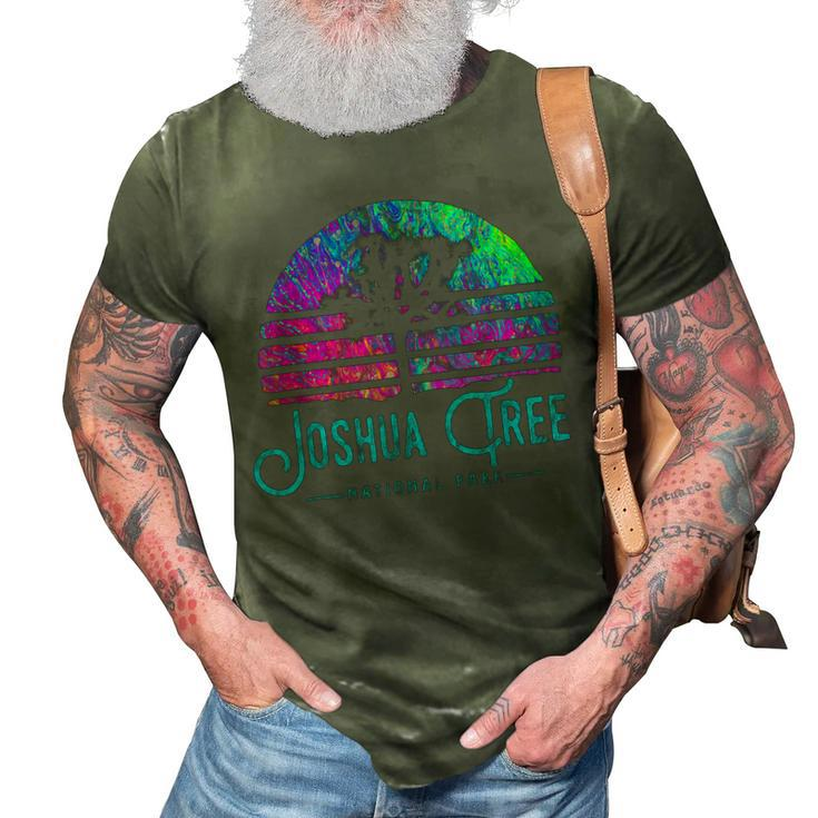 Joshua Tree National Park Psychedelic Festival Vibe Graphic  3D Print Casual Tshirt