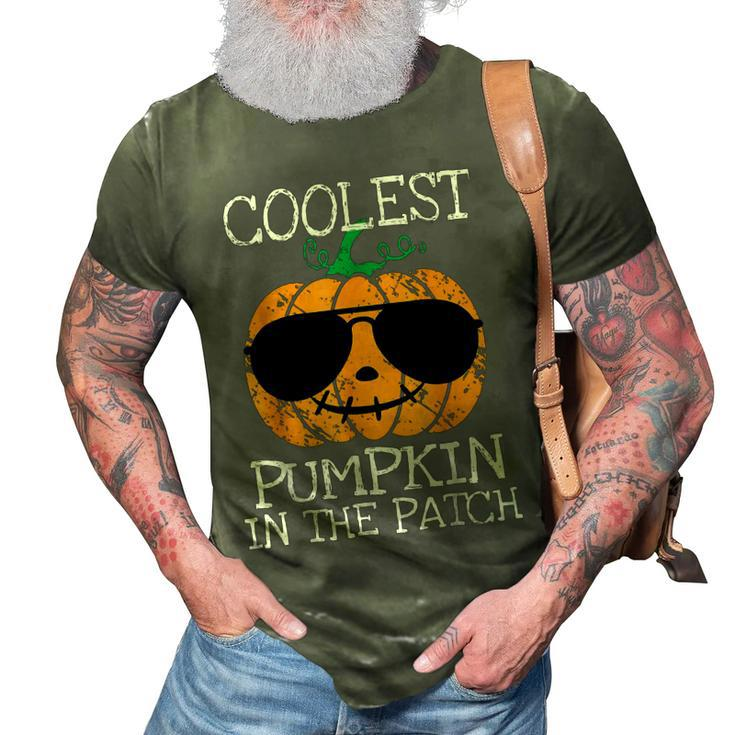 Kids Coolest Pumpkin In The Patch Halloween Boys Girls Men  V2 3D Print Casual Tshirt