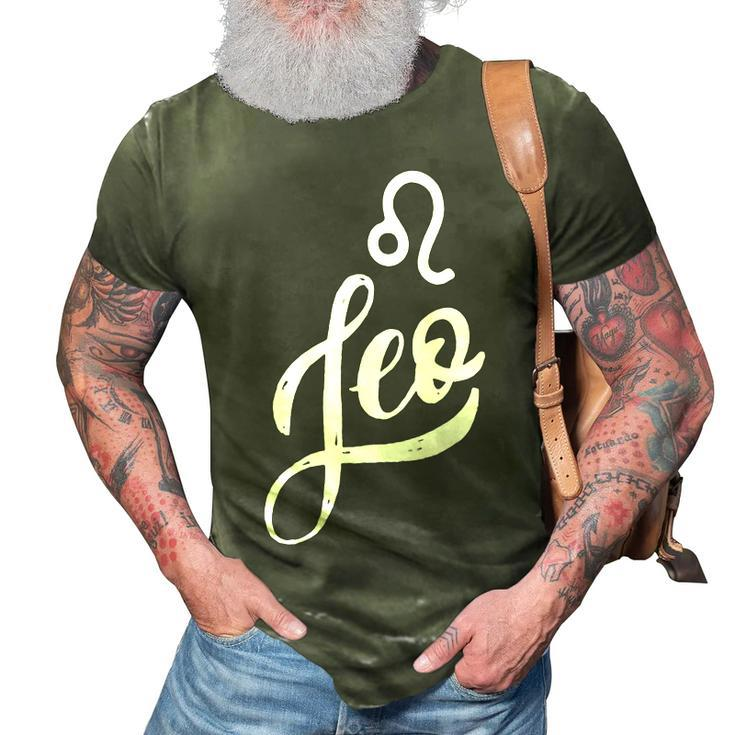 Leo Zodiac Birthday July August 3D Print Casual Tshirt