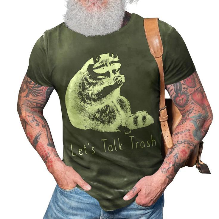Lets Talk Trash 3D Print Casual Tshirt
