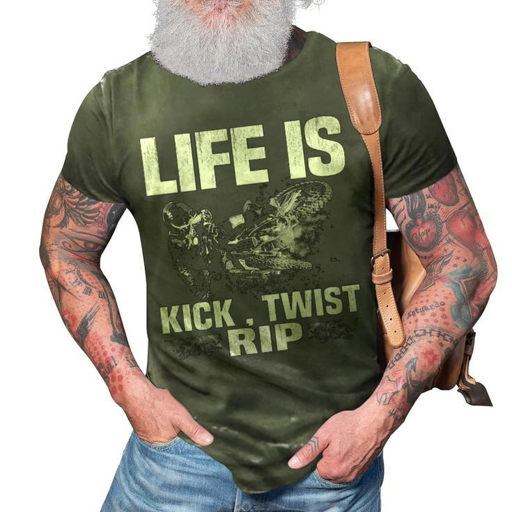 Life Is Kick 3D Print Casual Tshirt