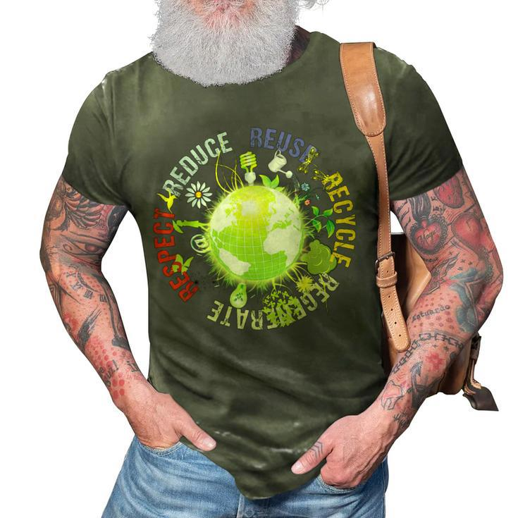 Love World Earth Day 2022  Mother Earth Day Everyday  V2 3D Print Casual Tshirt