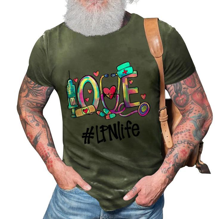 Lpn Cute Gift Heartbeat Nurse Appreciation Tee Funny Gift 3D Print Casual Tshirt