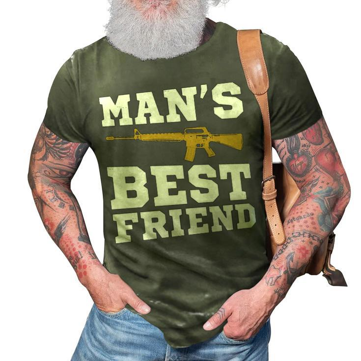 Mans Best Friend V2 3D Print Casual Tshirt