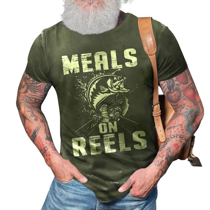 Meals On Reels 3D Print Casual Tshirt