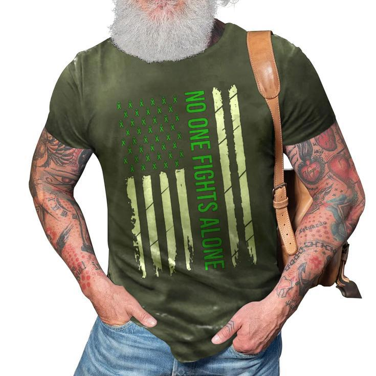 Mental Health Awareness Green Ribbon  V2 3D Print Casual Tshirt