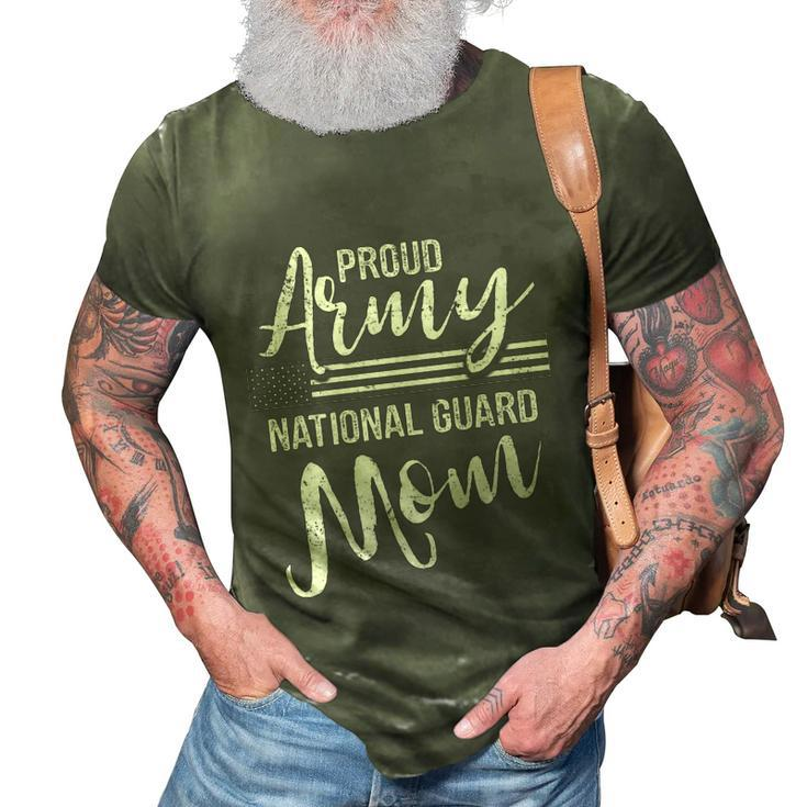 Military Mom Gift Army Funny Gift Proud Army National Guard Mom Cute Gift 3D Print Casual Tshirt