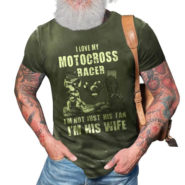 Motocross Wife 3D Print Casual Tshirt