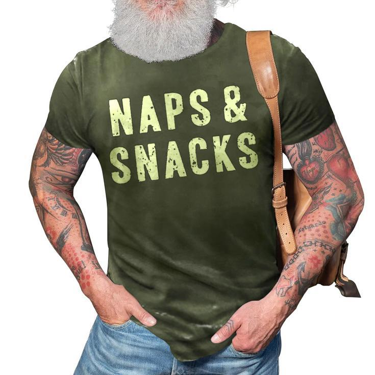 Naps And Snacks 3D Print Casual Tshirt