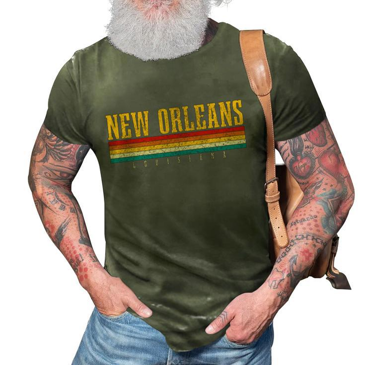 New Orleans Vintage Louisiana Gift Graphic Design Printed Casual Daily Basic 3D Print Casual Tshirt