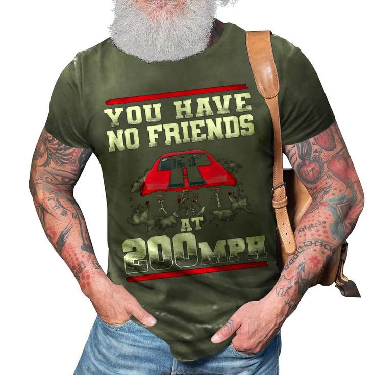 No Friends 3D Print Casual Tshirt