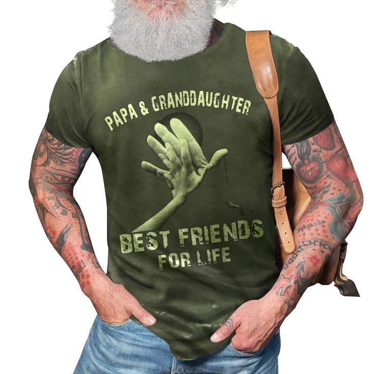 Papa & Granddaughter - Best Friends 3D Print Casual Tshirt