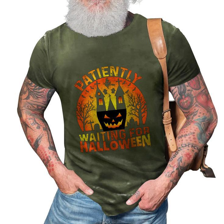 Patiently Spend All Year Waiting For Halloween 3D Print Casual Tshirt