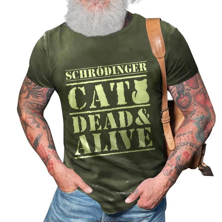 Physicists Scientists Schrödingers Katze Cool Gift 3D Print Casual Tshirt