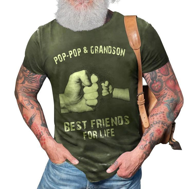 Pop-Pop & Grandson - Best Friends 3D Print Casual Tshirt