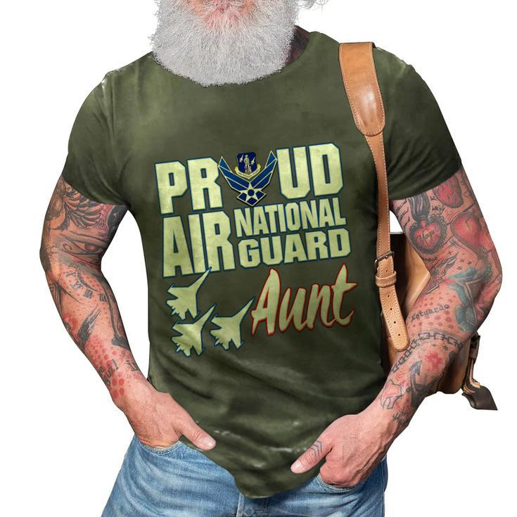 Proud Air National Guard Aunt Usa Military Women 3D Print Casual Tshirt