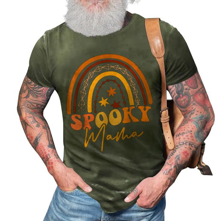 Rainbow Spooky Mama Spooky Mini Mommy And Me Funny Halloween  3D Print Casual Tshirt