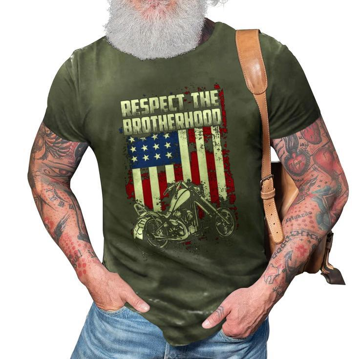 Respect Brotherhood 3D Print Casual Tshirt