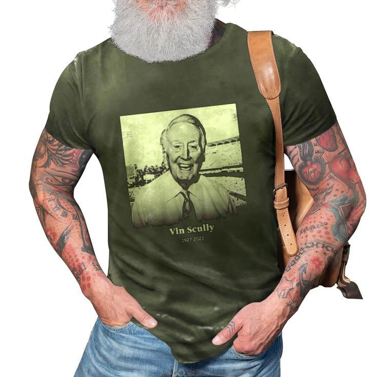 RIP Vin Scully Legend 1927 2022  3D Print Casual Tshirt