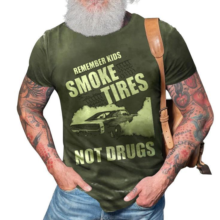 Smoke Tires V2 3D Print Casual Tshirt