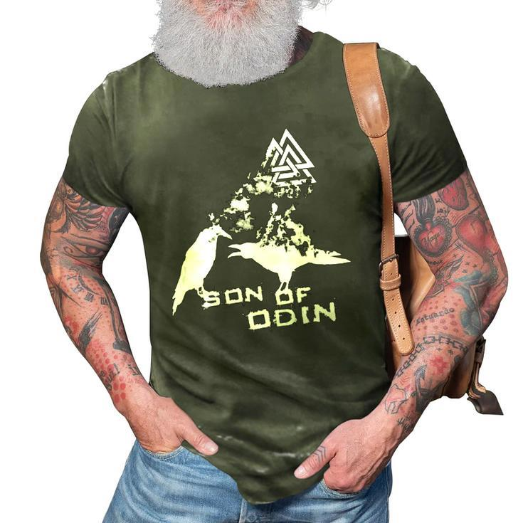 Son Of Odin Viking Odin&8217S Raven Norse 3D Print Casual Tshirt