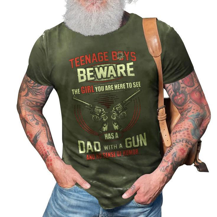 Teenage Boys Beware V2 3D Print Casual Tshirt