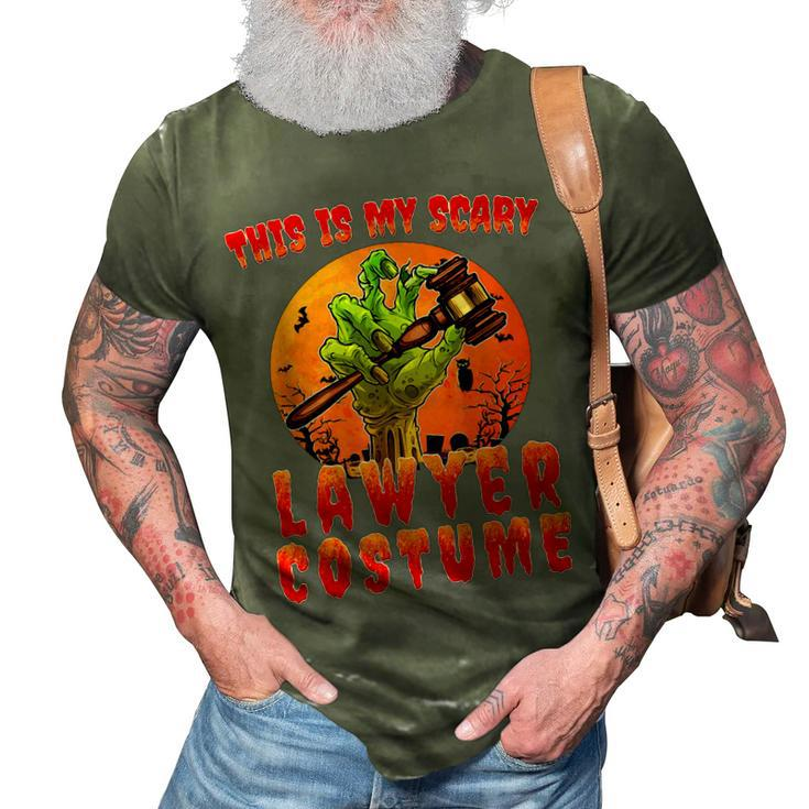 This Is My Scary Lawyer Costume Zombie Spooky Halloween  3D Print Casual Tshirt