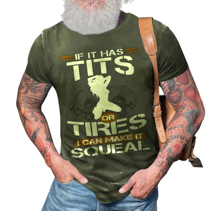 Tires Squeal 3D Print Casual Tshirt