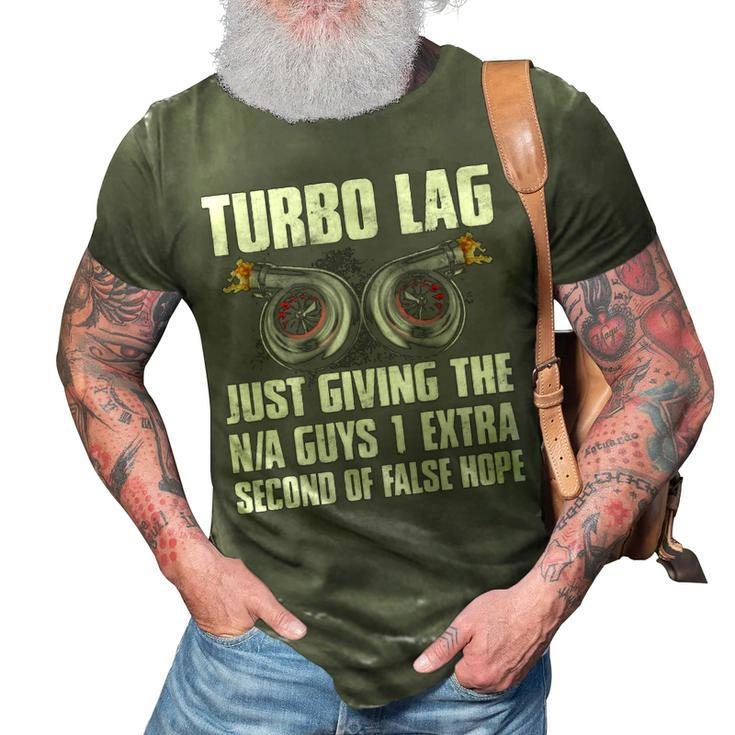 Turbo Lag 3D Print Casual Tshirt