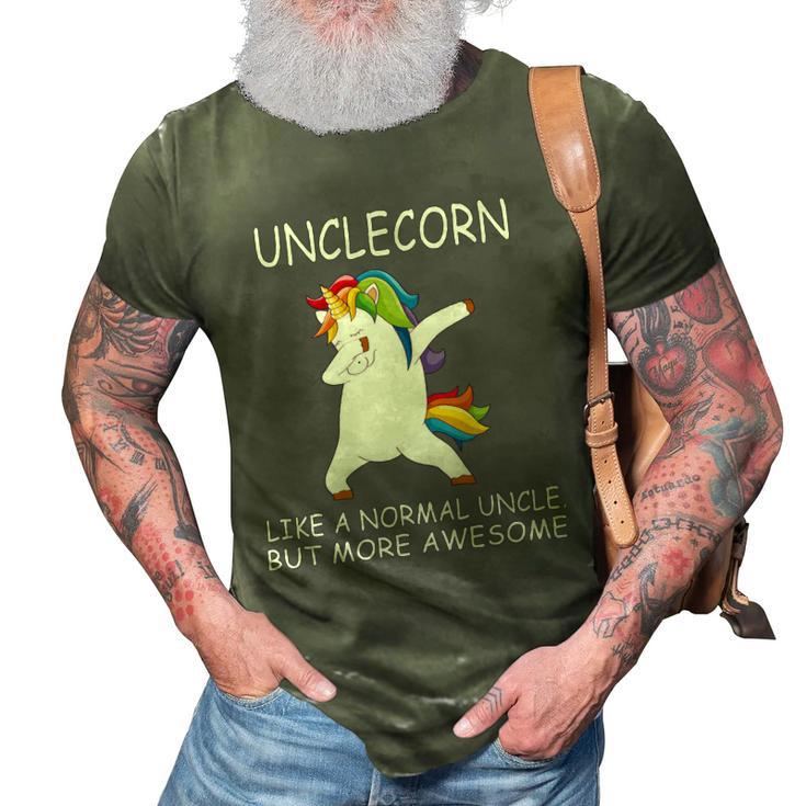 Uncle Unicorn 3D Print Casual Tshirt