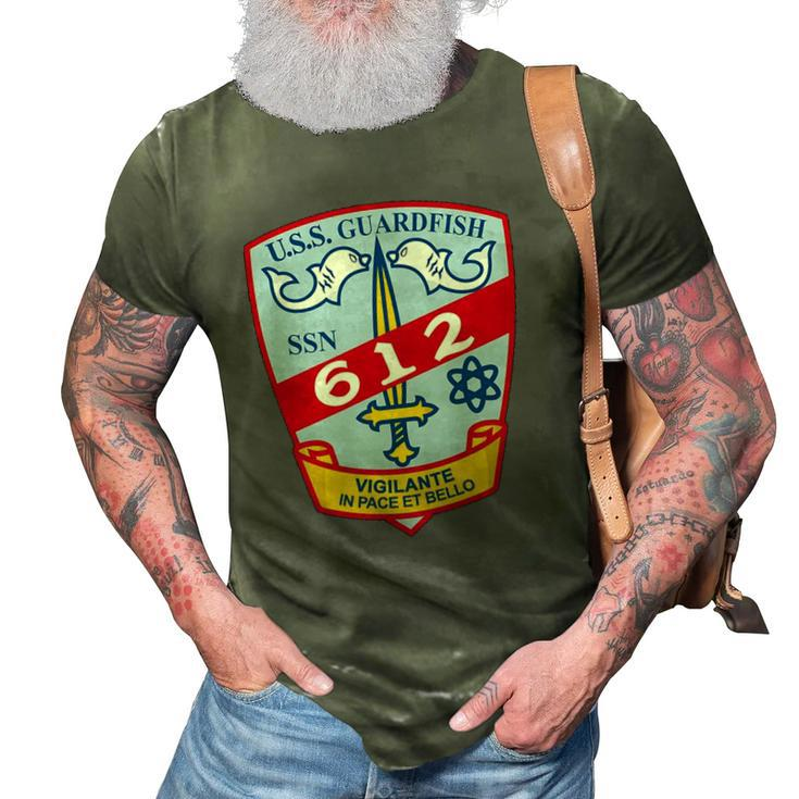 Uss Guardfish Ssn-612 United States Navy 3D Print Casual Tshirt