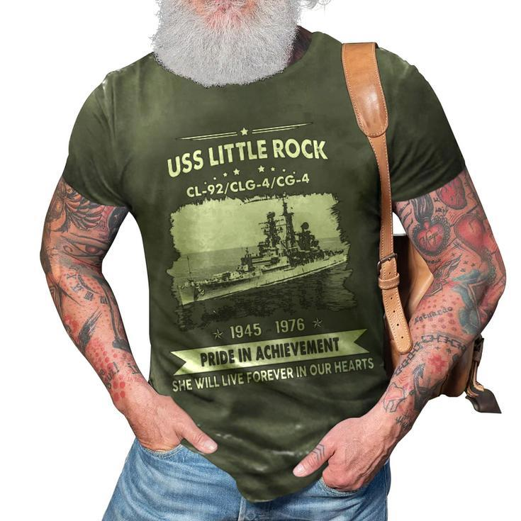 Uss Little Rock Cg 4 Clg 4 Cl  3D Print Casual Tshirt