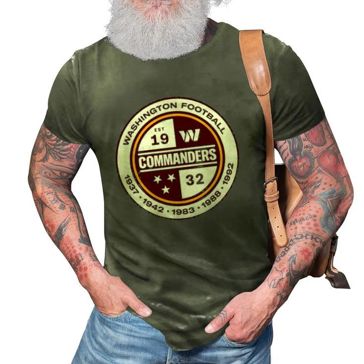 Washington Commanders Football Lovers Gifts 3D Print Casual Tshirt