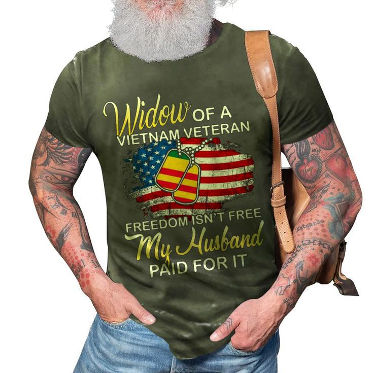 Widow Of Viet Nam Veteran 3D Print Casual Tshirt