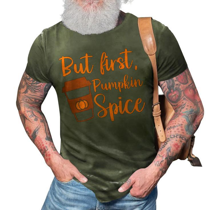 Women Pumpkin Spice Fall Season  3D Print Casual Tshirt