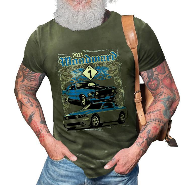 Woodward Cruise 2021 In Muscle Style Graphic Design Printed Casual Daily Basic 3D Print Casual Tshirt