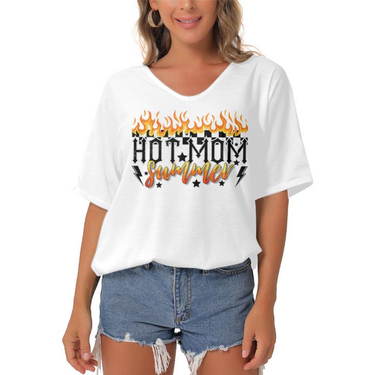 Women's Bat Sleeves V-Neck Blouse