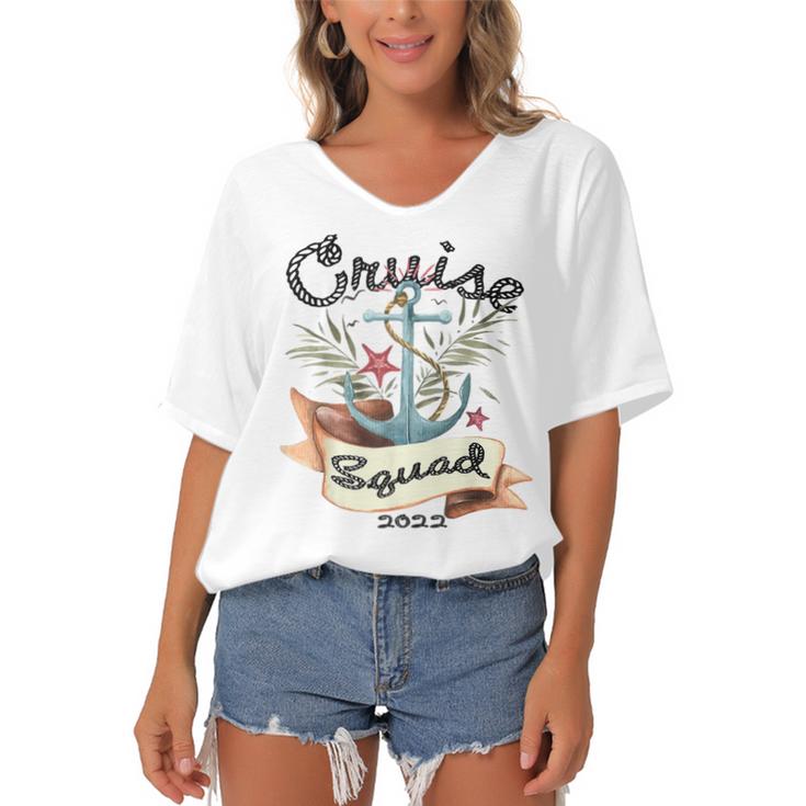 Women's Bat Sleeves V-Neck Blouse