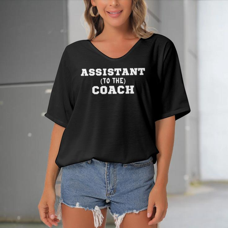 Assistant To The Coach Assistant Coach Women's Bat Sleeves V-Neck Blouse