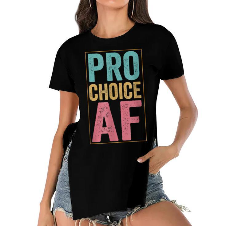 Pro Choice Af  V3 Women's Short Sleeves T-shirt With Hem Split