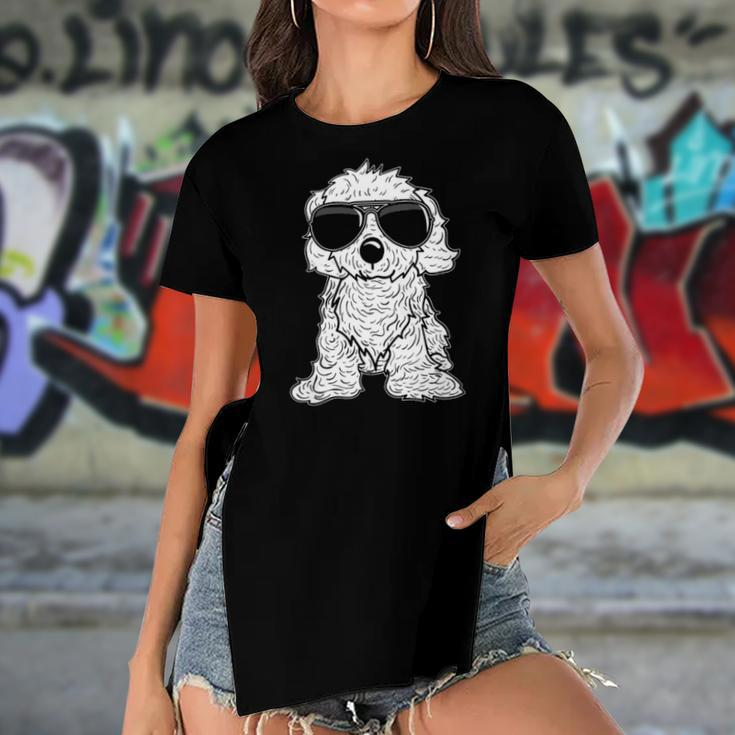 Great Gift For Christmas Very Cool Cavapoo Women's Short Sleeves T-shirt With Hem Split