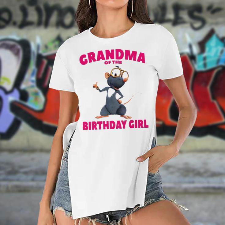Booba &8211 Grandma Of The Birthday Girl Women's Short Sleeves T-shirt With Hem Split