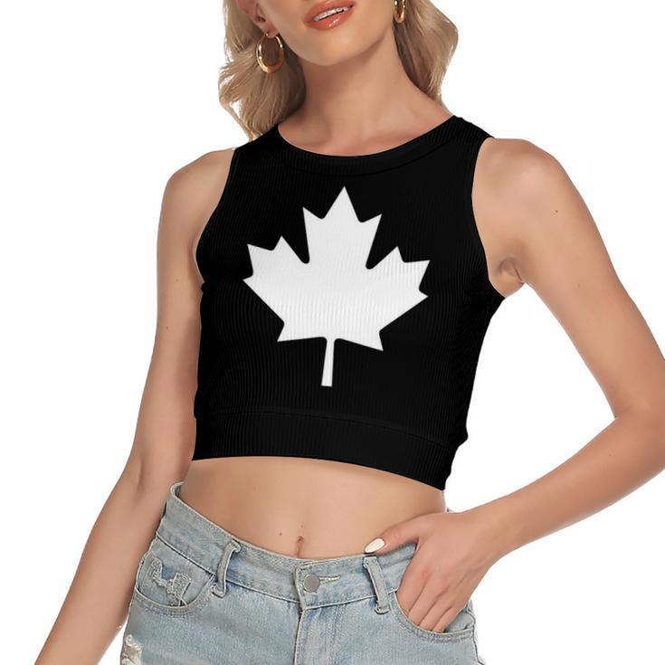 Canadian Flag  Maple Leaf Canada Day Women's Crop Top Tank Top