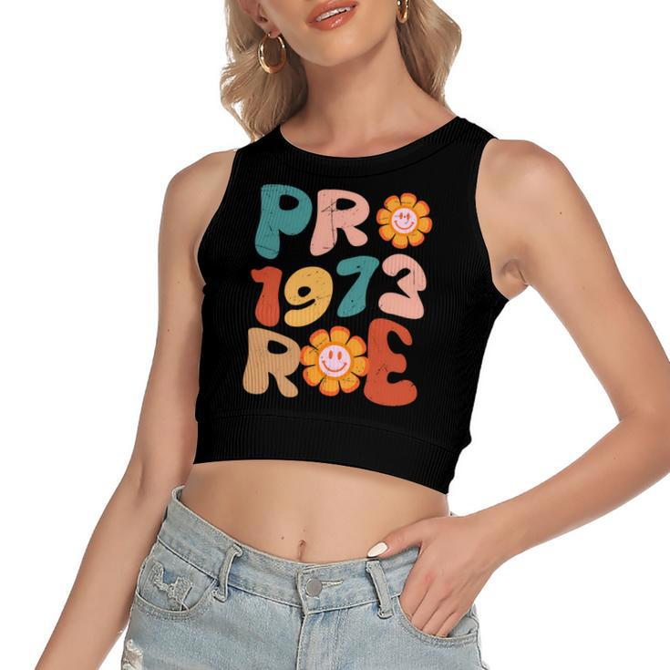 Reproductive Rights Pro Choice Pro 1973 Roe Women's Sleeveless Bow Backless Hollow Crop Top