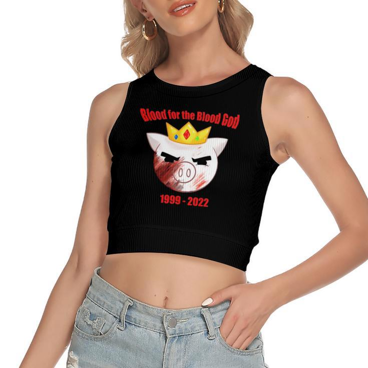 Rip Technoblade Blood For The Blood God Alexander Technoblade 1999-2022 Women's Crop Top Tank Top