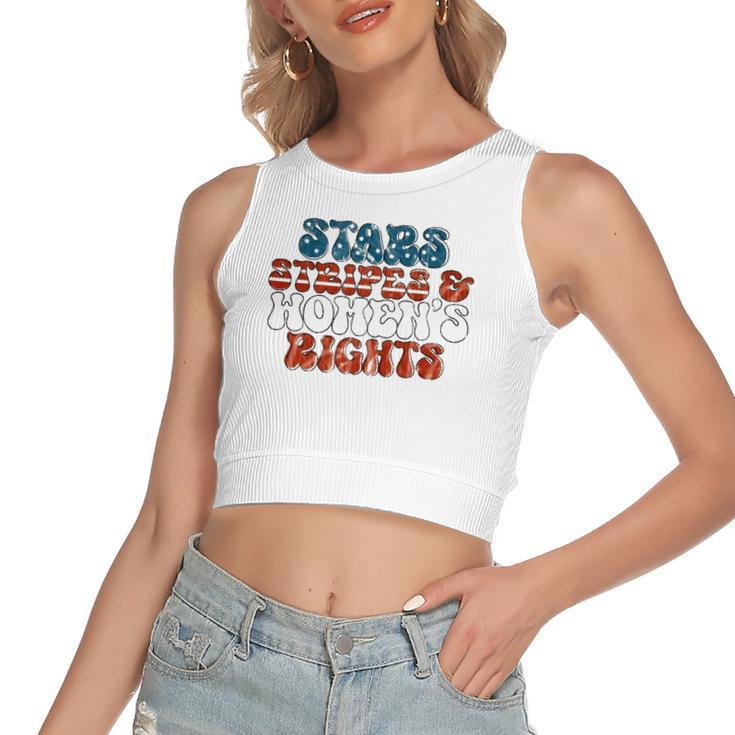 Stars Stripes Women&8217S Rights Patriotic 4Th Of July Pro Choice 1973 Protect Roe Women's Crop Top Tank Top