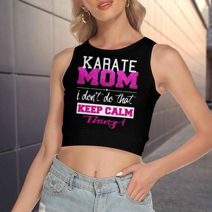 Karate Mom Best Mother Women's Crop Top Tank Top
