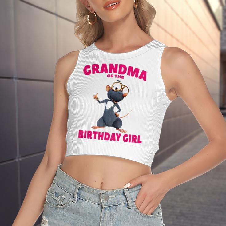 Booba &8211 Grandma Of The Birthday Girl Women's Crop Top Tank Top
